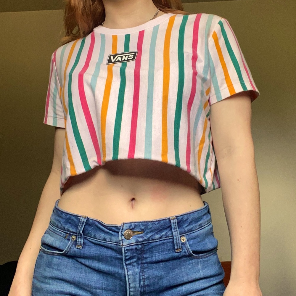 Vans Striped Crop Top 👟